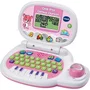 VTECH Ordi P'tit Genius Ourson Rose - Ordinateur éducatif enfant 2 à 5 ans, français, couleur rose, piles incluses, garanti 2 ans