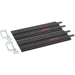 Bosch - Rail de guidage pour scie circulaire PKS 55 A / 66 A/AF - 2 rails de 700 mm en plastique gris pour coupes à 45° et 90°