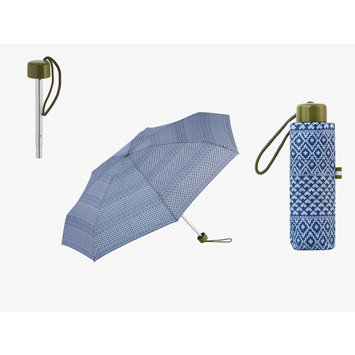 C-Collection Parapluie pliable mini manuel étampe ethnique UV 50+ avec protection solaire Windproof Ø 90 cm