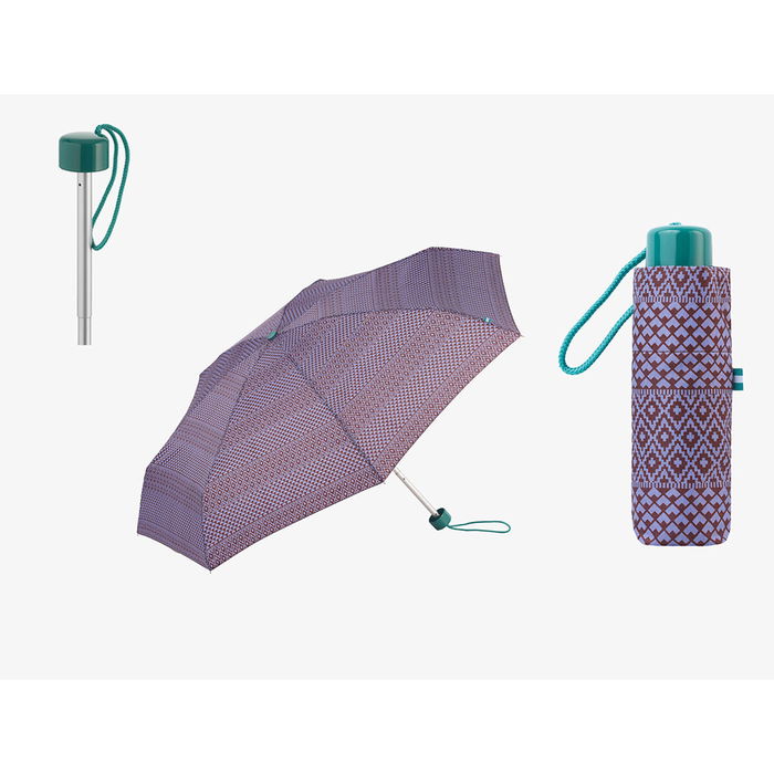 Parapluie pliable C-Collection Assortiment de couleurs 6 x 4 x 18 cm Ø 90 cm Ethnique