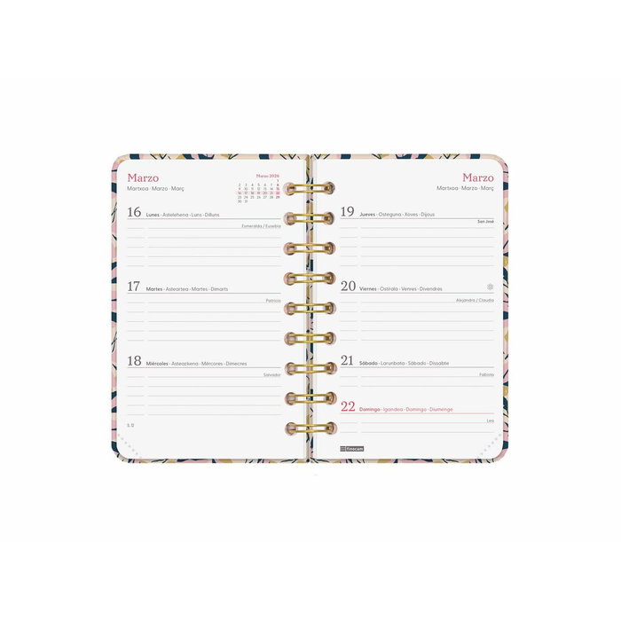 Agenda Finocam YOU 7,9 x 12,7 cm Volets 2026