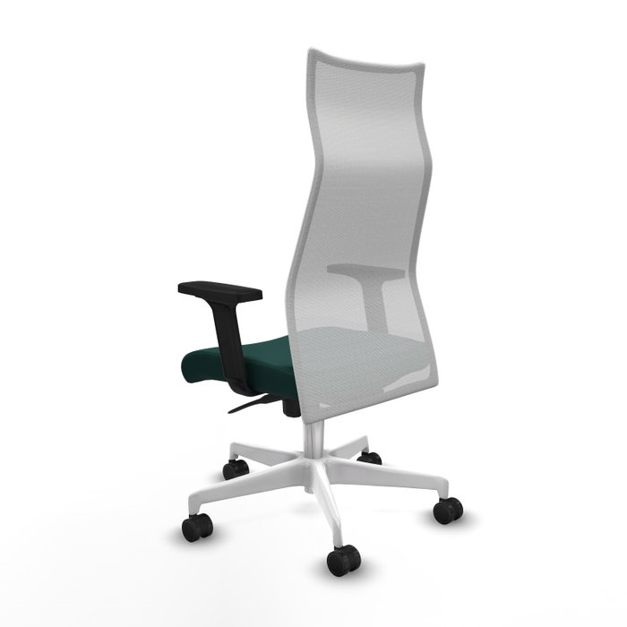 Piqueras y Crespo Chaise de Bureau Albacete Vert Bouteille et Blanc