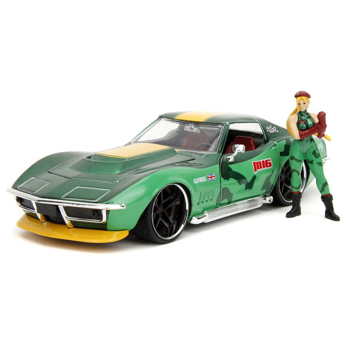 Jada Street Fighter Cammy & Chevrolet Corvette Stingray ZL1 1969 - 1:24 Jada Street Fighter Cammy & Chevrolet Corvette Stingray ZL1 1969 - 1:24