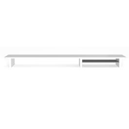 Phoenix technologies Harmony Support élévateur pour moniteur en bois lamellé, double écran jusqu'à 34", bande de rangement feutrée