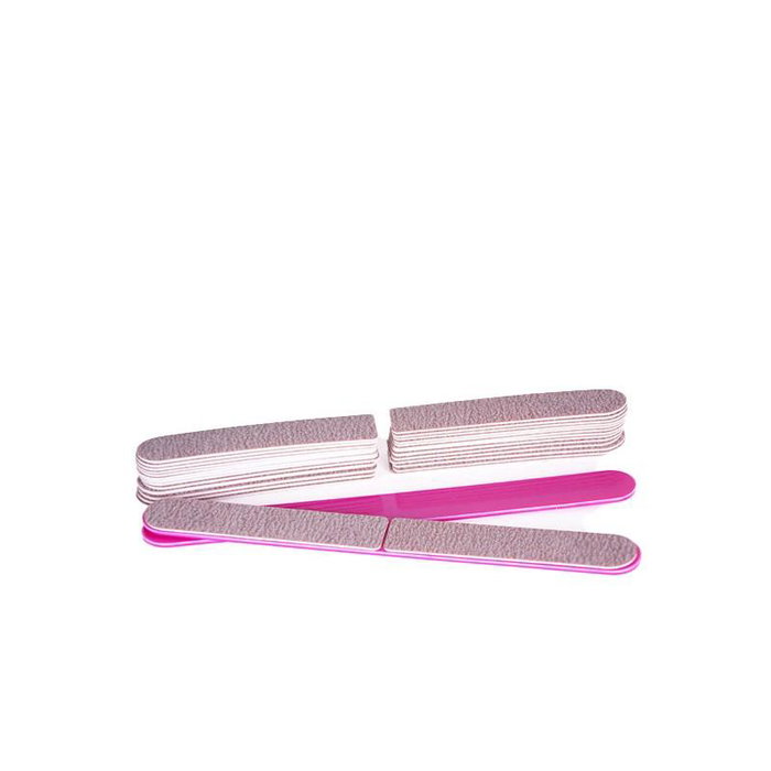 Bifull Lime avec 50 recharges jetables adhésives 100 grains très dure double face, pour ongles artificiels Bifull Lime avec 50 recharges jetables adhésives 100 grains très dure double face, pour ongles artificiels