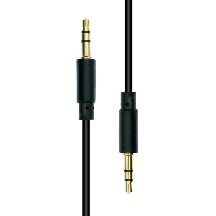 ProXtend Câble Mini-Jack 3-Pin M/M Fin Noir 7M - Câble Audio Compact de 7 Mètres