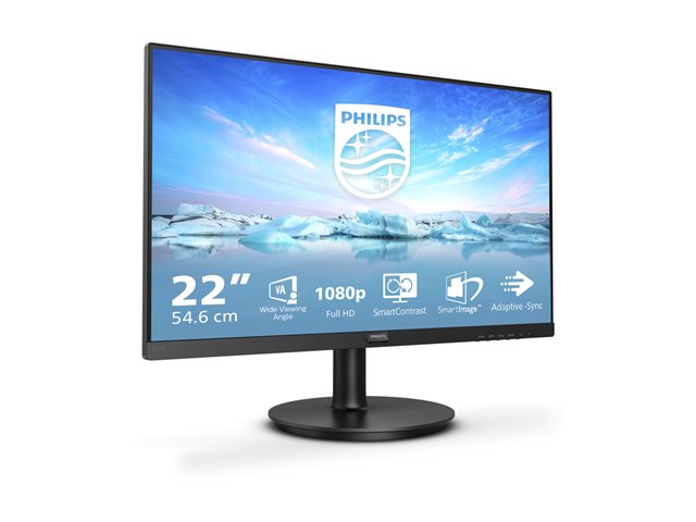 Philips 221V8A/00 Moniteur Full HD 21,5 pouces VA Noir