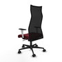 Piqueras y Crespo Chaise de Bureau Albacete Bordeaux et Noir