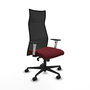 Piqueras y Crespo Chaise de Bureau Albacete Bordeaux et Noir