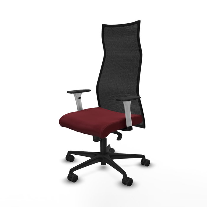 Piqueras y Crespo Chaise de Bureau Albacete Bordeaux et Noir Piqueras y Crespo Chaise de Bureau Albacete Bordeaux et Noir