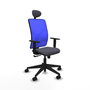 Piqueras y Crespo Chaise de Bureau Motilla Gris foncé et Bleu