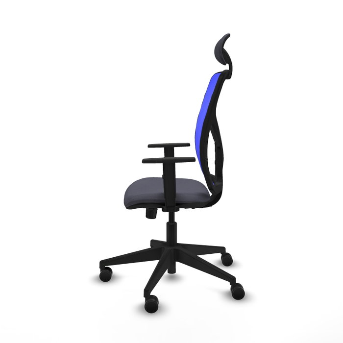 Piqueras y Crespo Chaise de Bureau Motilla Gris foncé et Bleu