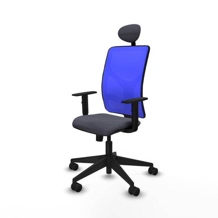 Piqueras y Crespo Chaise de Bureau Motilla Gris foncé et Bleu