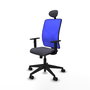 Piqueras y Crespo Chaise de Bureau Motilla Gris foncé et Bleu