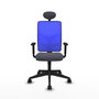 Piqueras y Crespo Chaise de Bureau Motilla Gris foncé et Bleu