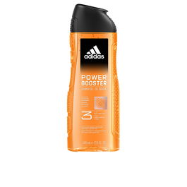 Adidas Gel Douche Power Booster 3 en 1 Homme Corps Cheveux Visage Hydratant Frais Vivifiant 400 ml