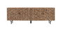 GINER Y COLOMER Buffet en bois de manguier 4 portes 220 cm