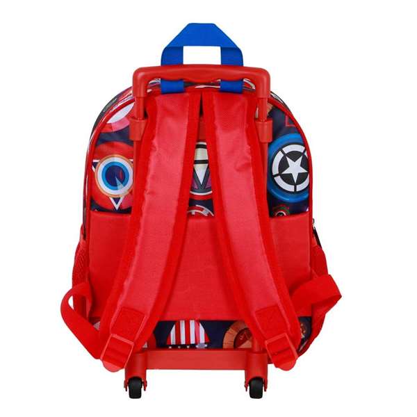 Karactermania Sac à Dos à Roulettes Enfant 3D Captain America Patriot 26 x 13 x 34 cm - Mochila con Ruedas Karactermania Sac à Dos à Roulettes Enfant 3D Captain America Patriot 26 x 13 x 34 cm - Mochila con Ruedas
