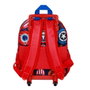 Karactermania Sac à Dos à Roulettes Enfant 3D Captain America Patriot 26 x 13 x 34 cm - Mochila con Ruedas