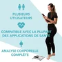 Domo My Balance DO9305W - Pèse-personne connecté en verre trempé