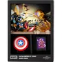 Fandrop Figurine Collection STAR WARS Captain America vs Thanos Vitrine Scene Cult Marvel avec Mini Affiche et Artéfact - 18 cm