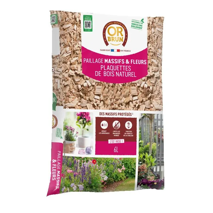 Or Brun Paillage Massifs & Fleurs - Brun - 6L Or Brun Paillage Massifs & Fleurs - Brun - 6L