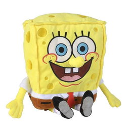 Smoby - Peluche Bob l'éponge 35 cm - Peluche officielle du personnage - Langue de la boîte et des instructions : espagnol, portugais