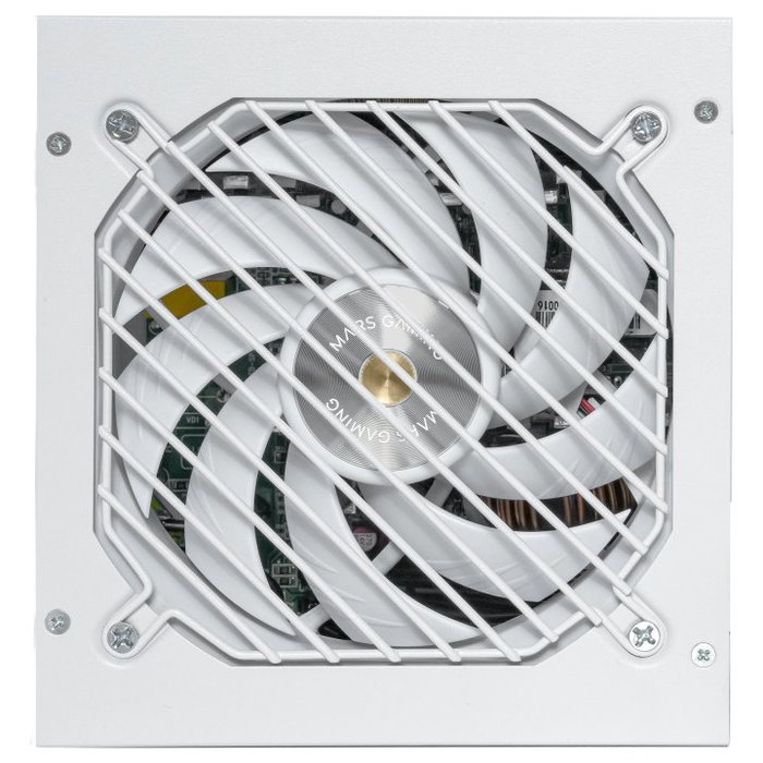 Mars Gaming MPB1200PSIW Alimentation ATX 3.1 1200W 80 Plus Gold Blanc Modulaire Silencieuse