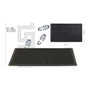 Paillasson Hidalgo Noir Caoutchouc 70 x 40 cm industriel
