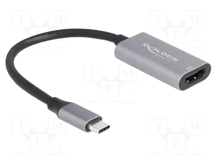DELOCK Adaptateur USB C vers HDMI et Ethernet, Noir DELOCK Adaptateur USB C vers HDMI et Ethernet, Noir