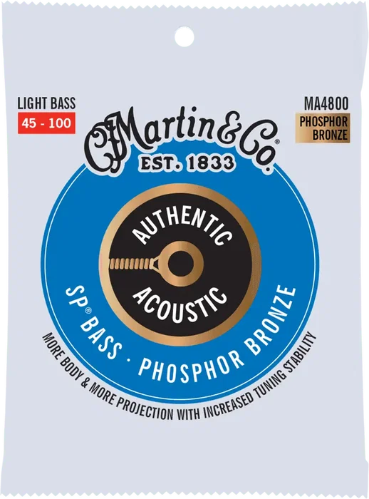 Martin Juego Bajo Acústico Authentic Sp Bass 92/8 Phosphor Bronze Light 45-100 Martin Juego Bajo Acústico Authentic Sp Bass 92/8 Phosphor Bronze Light 45-100