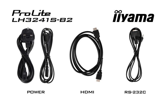 iiyama ProLite LH3241S-B2 - Écran professionnel IPS 32" Full HD 1920x1080, 350 cd/m², mode portrait/paysage, 3x HDMI, VGA, haut-parleurs