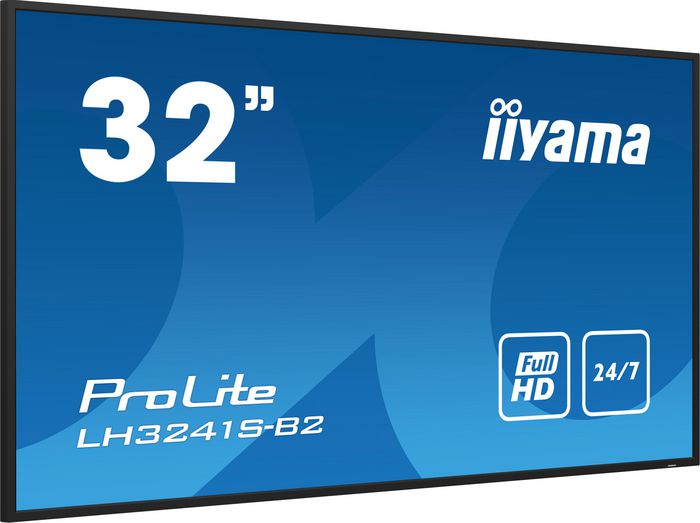 iiyama ProLite LH3241S-B2 - Écran professionnel IPS 32" Full HD 1920x1080, 350 cd/m², mode portrait/paysage, 3x HDMI, VGA, haut-parleurs