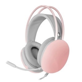Mars Gaming MH-Glow Casque Audio Jack 3.5mm RGB Chroma Flow pour PC PS4 PS5 Xbox Nintendo Switch Smartphone Rose