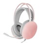 Mars Gaming MH-Glow Casque Audio Jack 3.5mm RGB Chroma Flow pour PC PS4 PS5 Xbox Nintendo Switch Smartphone Rose