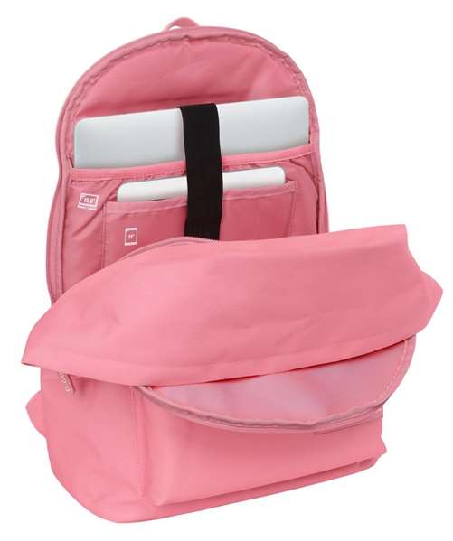 Safta El Ganso Basics Marsala - Sac à dos double USB pour ordinateur portable 15,6 pouces, 31 x 44 x 18 cm