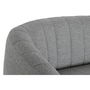 Canapé DKD Home Decor Noir Gris Mousse Bois Métal Velours Scandi 129 x 75 x 73 cm