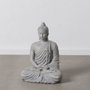BigBuy Home Figurine Décorative Buda Gris