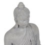 BigBuy Home Figurine Décorative Buda Gris