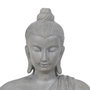 BigBuy Home Figurine Décorative Buda Gris