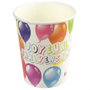 Party Time Lot de 6 verres Fiesta globos fond blanc