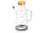 VIVALTO Huilier en Borosilicate 750ml avec Couvercle en Bambou