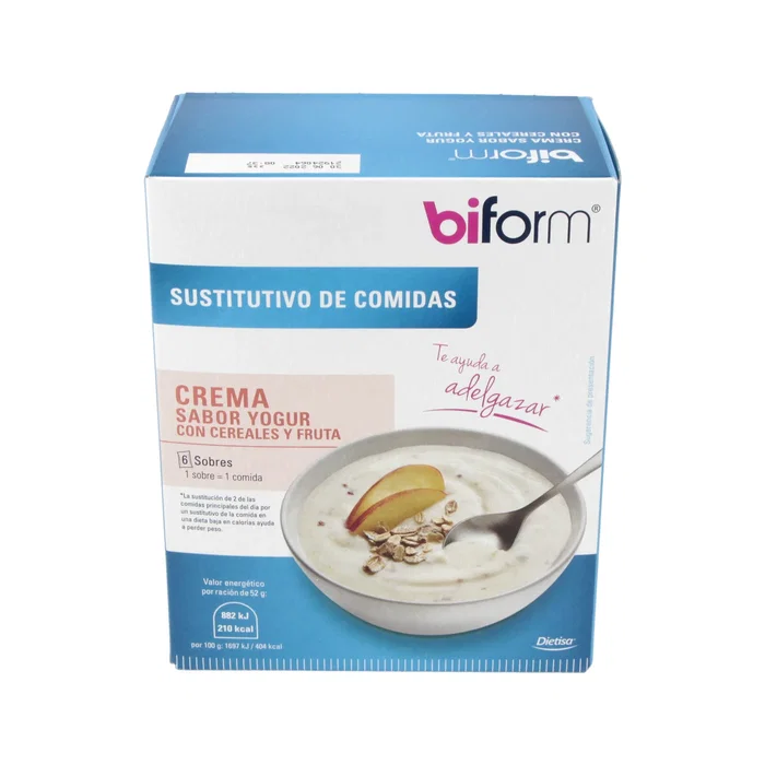 BIFORM Crème de Yaourt aux Céréales et Fruits, 6 Sachets BIFORM Crème de Yaourt aux Céréales et Fruits, 6 Sachets