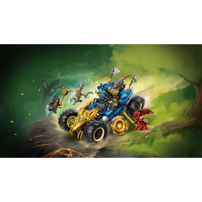 LEGO NINJAGO La Voiture Transformable de Jay 71856 de 387 pièces