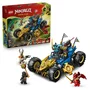 LEGO NINJAGO 71856 La Voiture Transformable de Jay - Jeu de Construction avec 5 Minifigurines - Saison 4 Soulevement des Dragons - Cadeau Enfant 8 ans et Plus