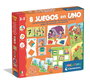 Clementoni Jeu éducatif 8-en-1 - Puzzles, association et mémoire - Boîte multilingue incluant le français