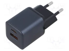 VENTION Chargeur USB 30W GaN avec ports USB-A et USB-C PD