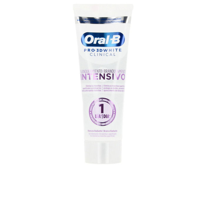 Oral-B Dentifrice Pro 3D White Clinical Blanchissant Intensif 75 ml Oral-B Dentifrice Pro 3D White Clinical Blanchissant Intensif 75 ml