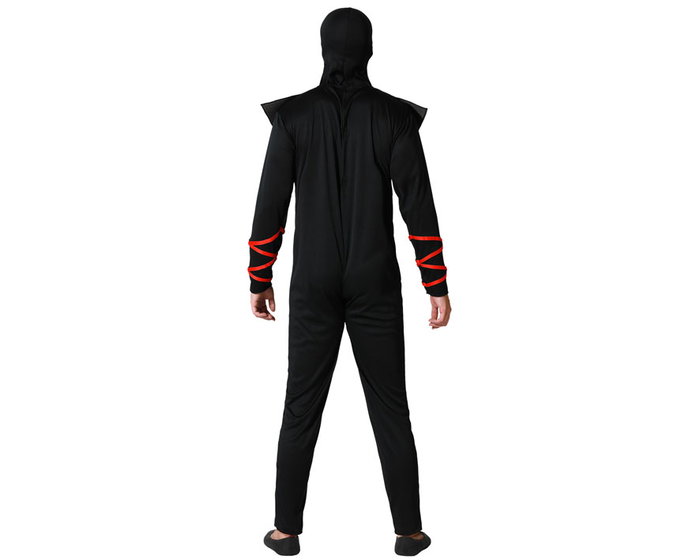 Disfraz Ninja Hombre Rojo XL Noir