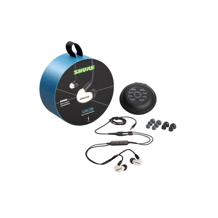 Shure Casque bouton 010-21-134 Blanc Noir Shure Casque bouton 010-21-134 Blanc Noir